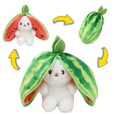 Cute Bunny Plush Toy – Transforming Fruit Rabbit Stuffed Animal for Kids Gift - Himpall